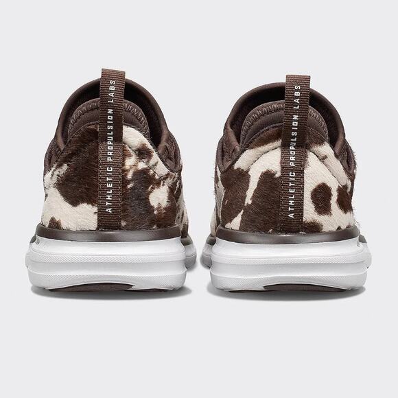 APL Women's Deep Brown White Cow Iconic Phantom Sneakers Size 8 - Picture 11 of 11
